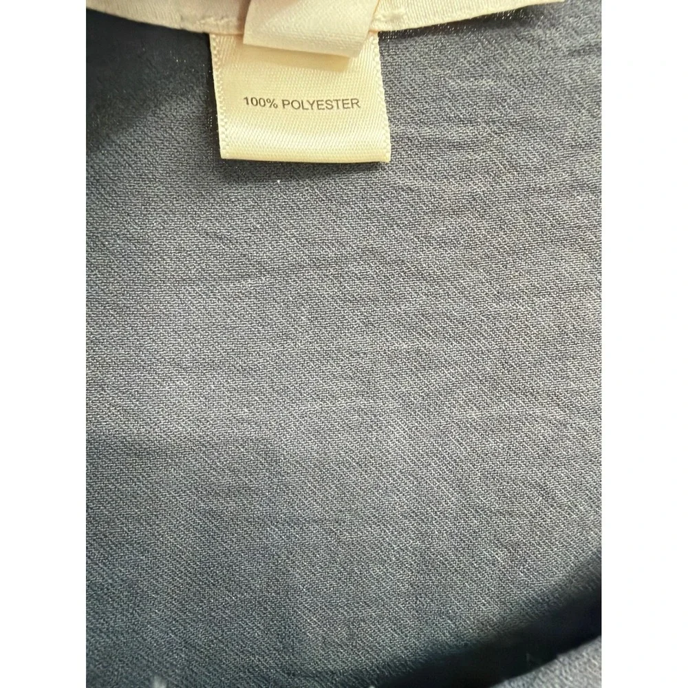 Monteau‎ Los Angeles Gray Wide Leg Jumpsuit Lg Button Front Elastic Waist Pocket